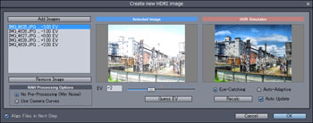 Dynamic Photo HDR:HDRi新規作成画面